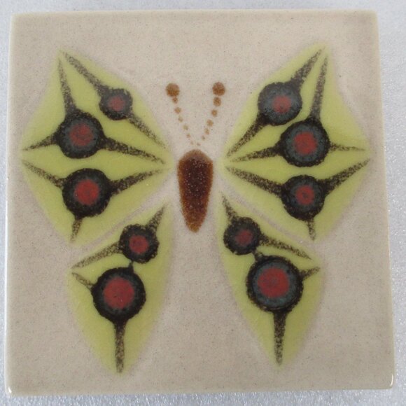 SET OF 2 XENIA TALER BUTTERFLY TILES - Picture 10 of 13